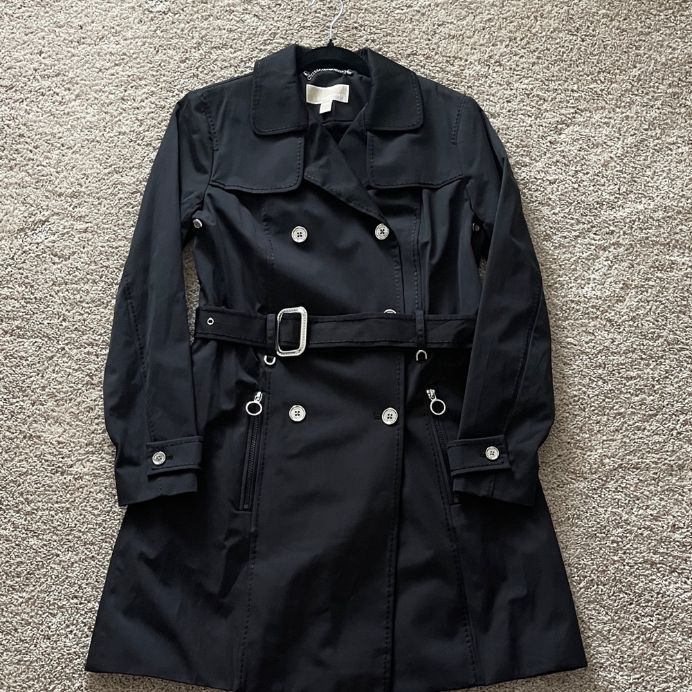 MICHAEL Michael Kors Black Trench Coat